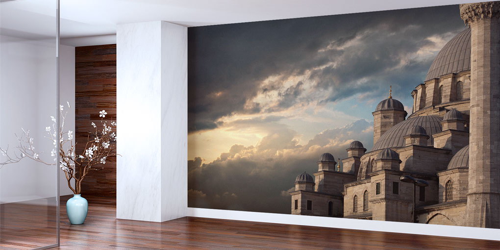 islam-cami-duvar-kagidi-6172-05 Türkiye Camileri Duvar Kağıdı - Büyük Ebatlı İslami Duvar Kaplaması 6172