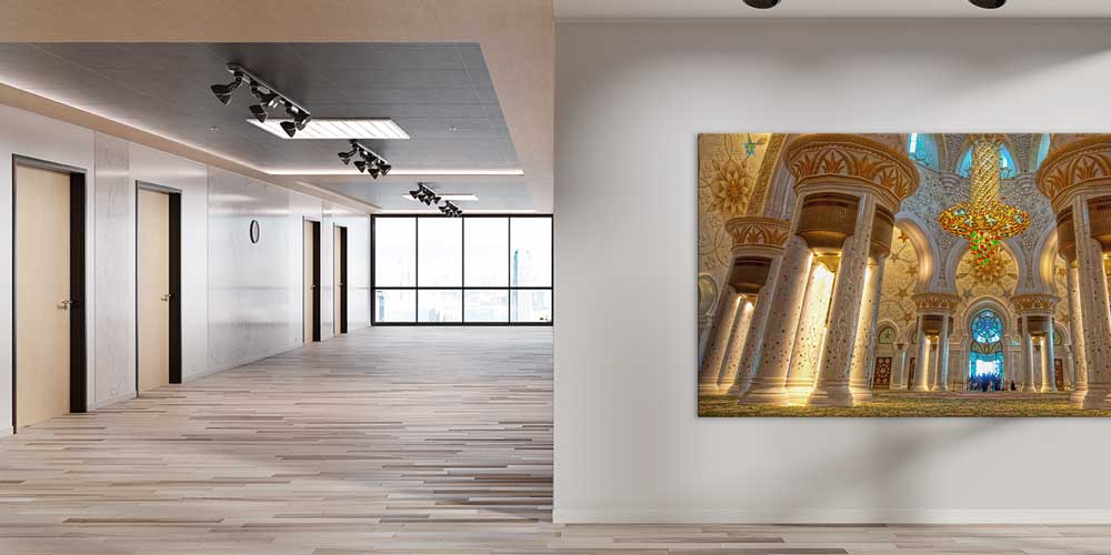 Şeyh Zayed Camii İç Mekan Duvar Dekoru 11358