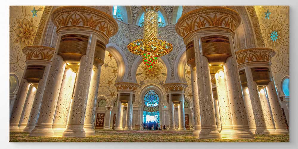 Şeyh Zayed Camii İç Mekan Duvar Dekoru 11358