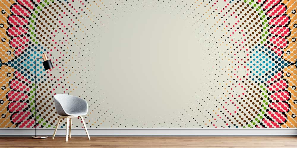 Modern Pop-Art İslami Desenli Duvar Kağıdı 6131