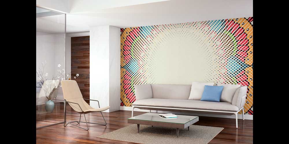 Modern Pop-Art İslami Desenli Duvar Kağıdı 6131