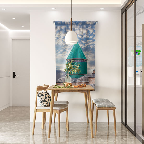 Mevlana Türbesi Konya Duvar Flaması Kumaş Baskı 10769