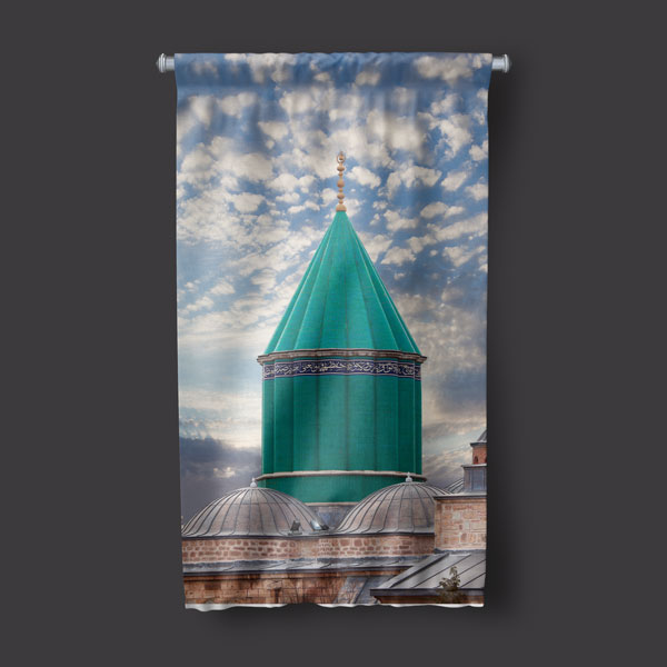 Mevlana Türbesi Konya Duvar Flaması Kumaş Baskı 10769