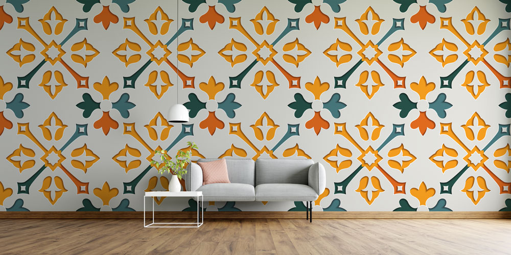 İslami Desenli Duvar Kağıdı 6111