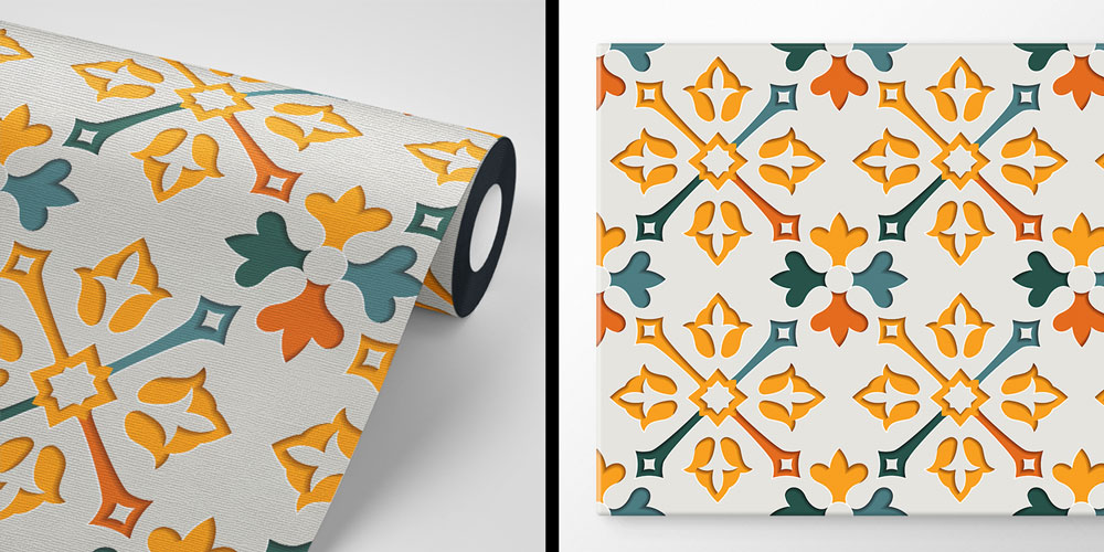 İslami Desenli Duvar Kağıdı 6111