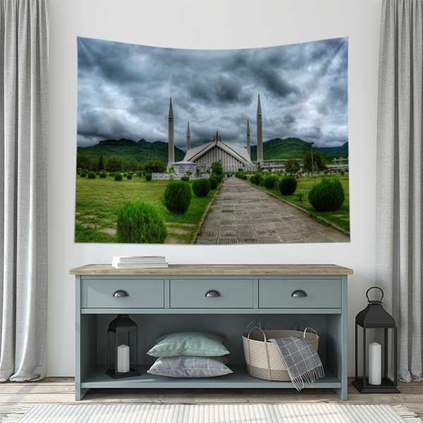 Faysal Camii İslambad Pakistan Duvar Örtüsü 10561