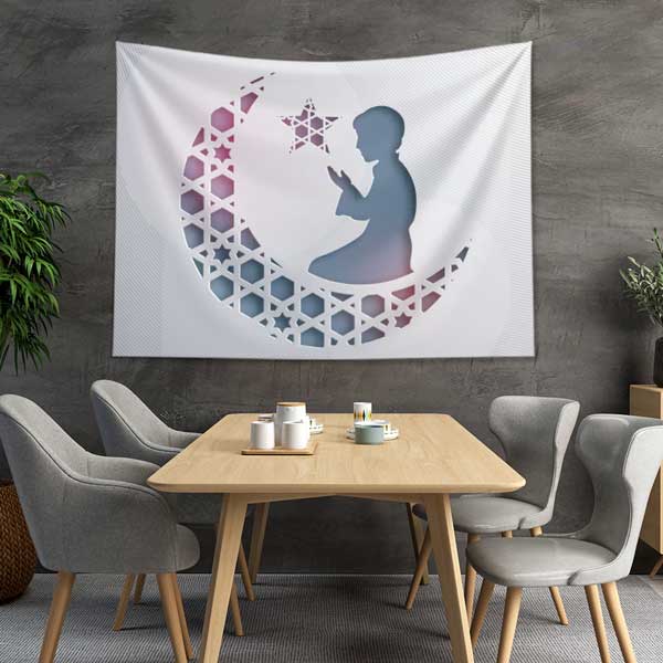 Miraç Temalı İslami Duvar Örtüsü 10535