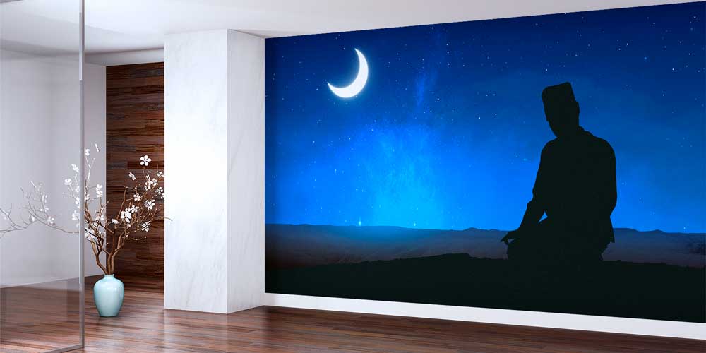 islam-dua-duvar-dekor-10413-01 Gece Namazı ve Miraç Temalı Duvar Kağıdı 10413