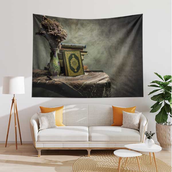 islam-duvar-decoration-10622-04 Kur’an-ı Kerim ve Kitaplar Duvar Örtüsü 10622