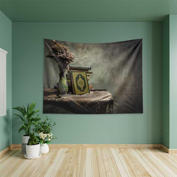 islam-duvar-decoration-10622-05 Kur’an-ı Kerim ve Kitaplar Duvar Örtüsü 10622