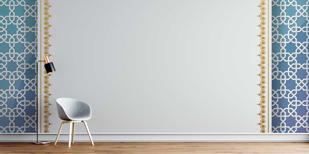 İslami Geometrik Desenli Modern Duvar Kaplaması 6133