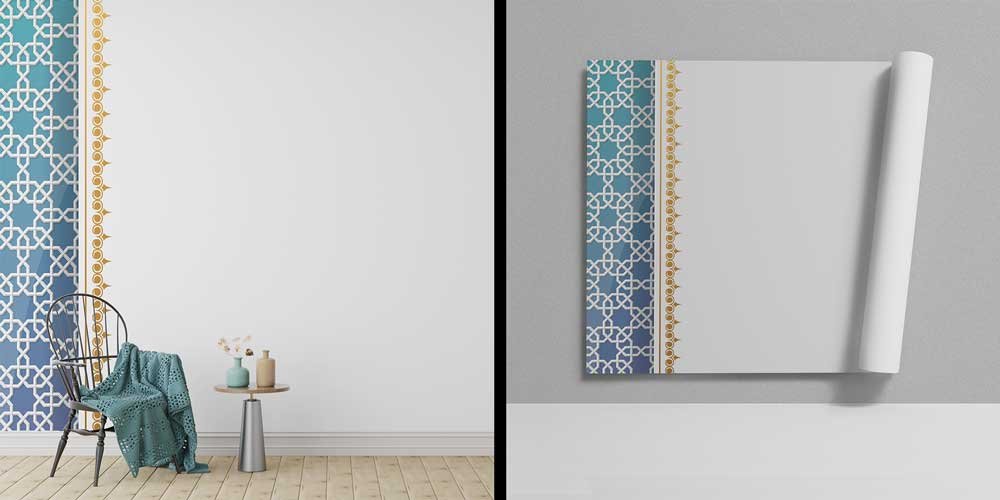 İslami Geometrik Desenli Modern Duvar Kaplaması 6133