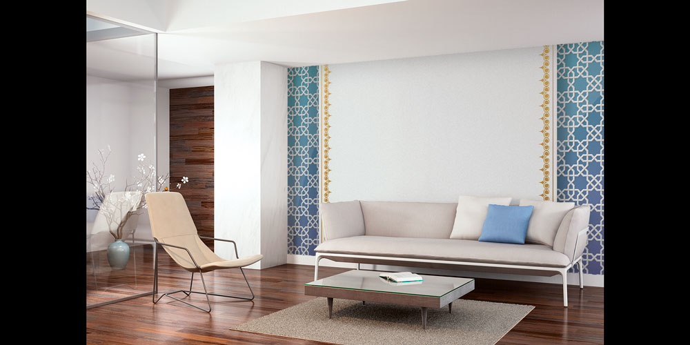 İslami Geometrik Desenli Modern Duvar Kaplaması 6133