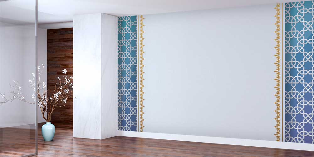 İslami Geometrik Desenli Modern Duvar Kaplaması 6133
