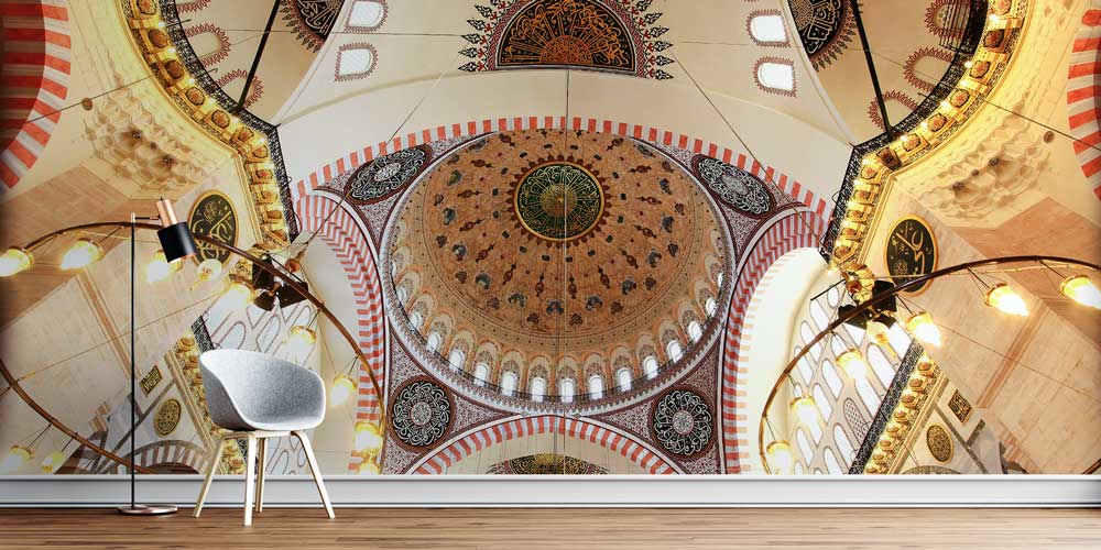 Camii Kubbe Detaylı Duvar Kağıdı 10519