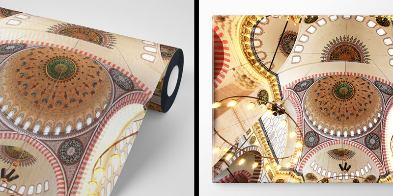 Camii Kubbe Detaylı Duvar Kağıdı 10519