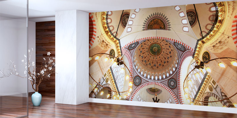 Camii Kubbe Detaylı Duvar Kağıdı 10519
