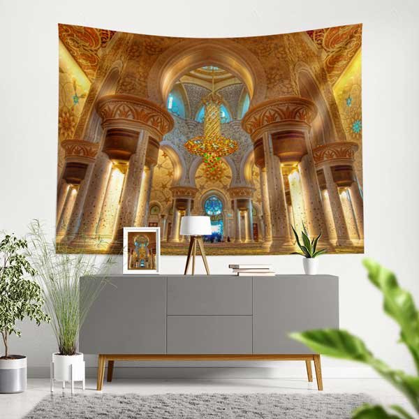 Şeyh Zayed Camii İç Görünüm Duvar Örtüsü 10541