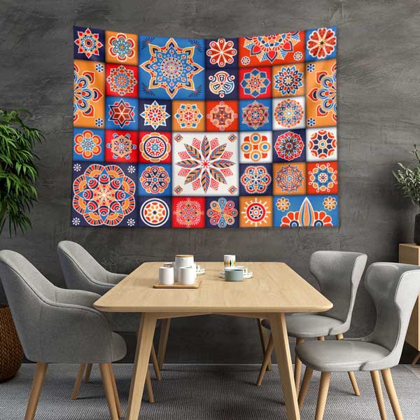 Etnik Kareli İslami Duvar Dekoru 10523