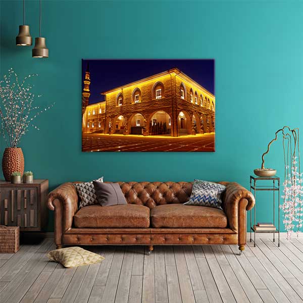 İslami Mimari Gece Aydınlatmalı Duvar Tablosu – 10917