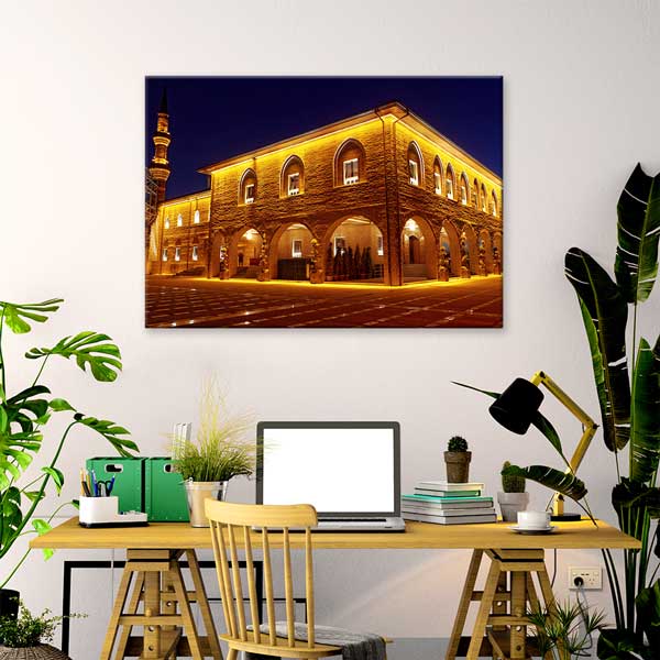 İslami Mimari Gece Aydınlatmalı Duvar Tablosu – 10917