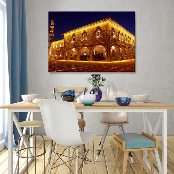 İslami Mimari Gece Aydınlatmalı Duvar Tablosu – 10917