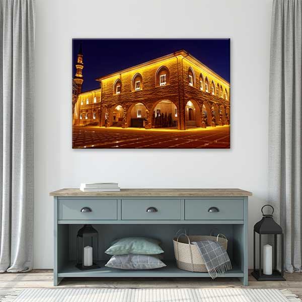 İslami Mimari Gece Aydınlatmalı Duvar Tablosu – 10917