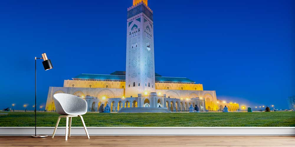 Hasan II Camii Akşam Manzarası Duvar Kağıdı 10441