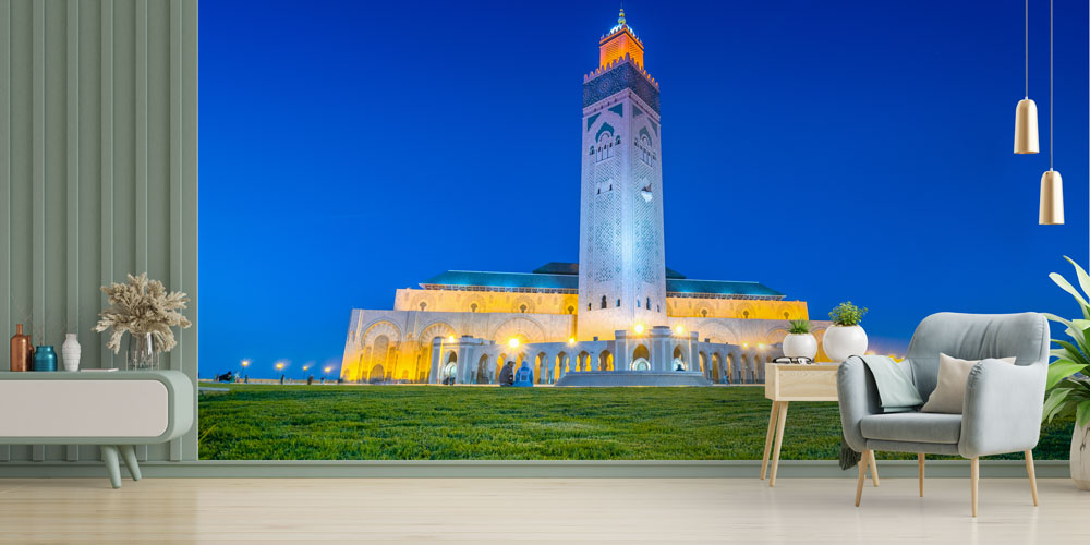 Hasan II Camii Akşam Manzarası Duvar Kağıdı 10441