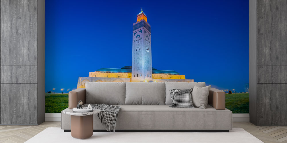 Hasan II Camii Akşam Manzarası Duvar Kağıdı 10441