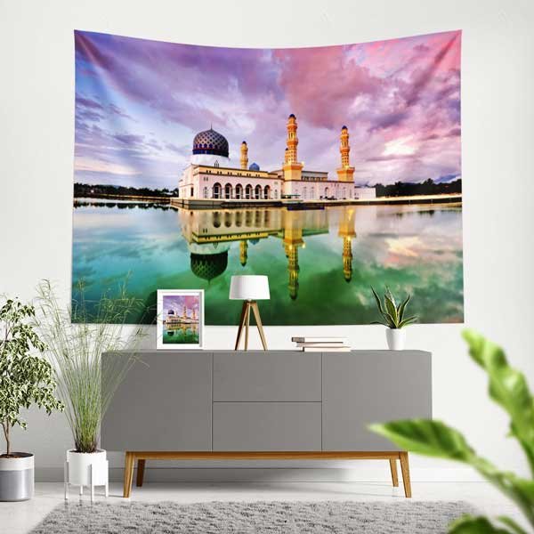 Kota Kinabalu Şehir Camii Duvar Örtüsü 10542