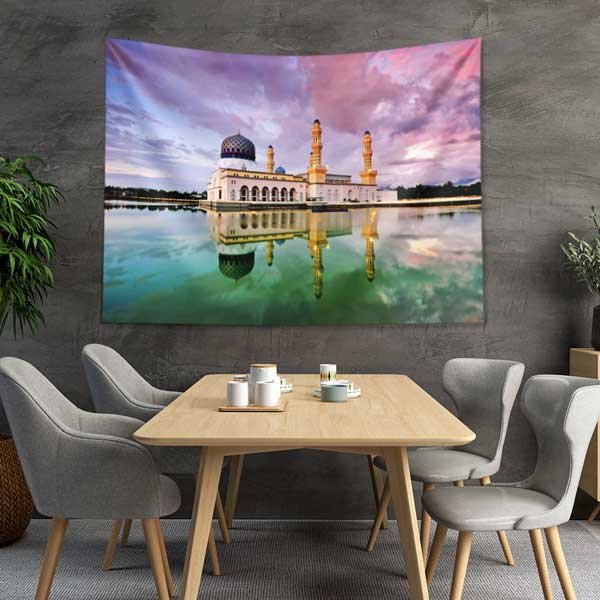 Kota Kinabalu Şehir Camii Duvar Örtüsü 10542