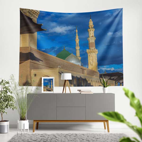 Medine Mescid-i Nebevi Duvar Örtüsü Kumaş Baskı 10625