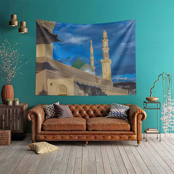 Medine Mescid-i Nebevi Duvar Örtüsü Kumaş Baskı 10625