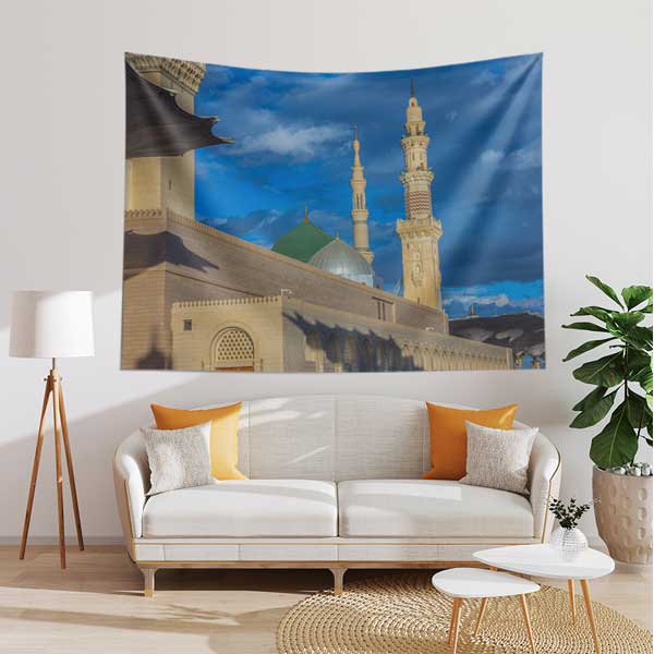 Medine Mescid-i Nebevi Duvar Örtüsü Kumaş Baskı 10625