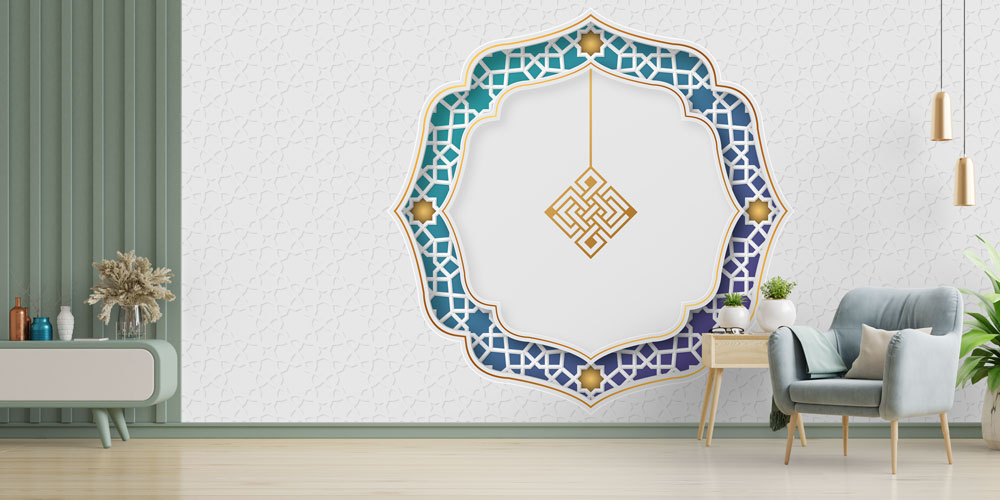 Mihrap Motifli İslami Duvar Kağıdı 6136
