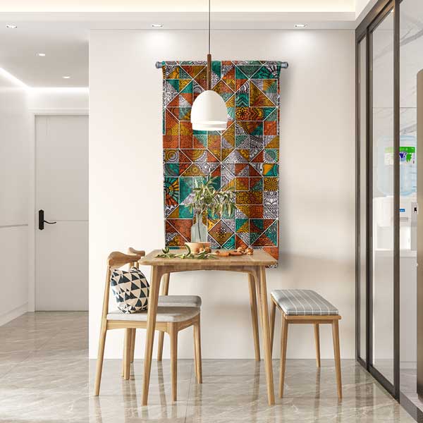 Mozaik Desenli İslami Duvar Flaması 10645