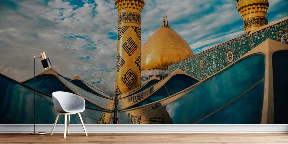 Altın Kubbeli ve Çinili Cami Duvar Kağıdı 10439