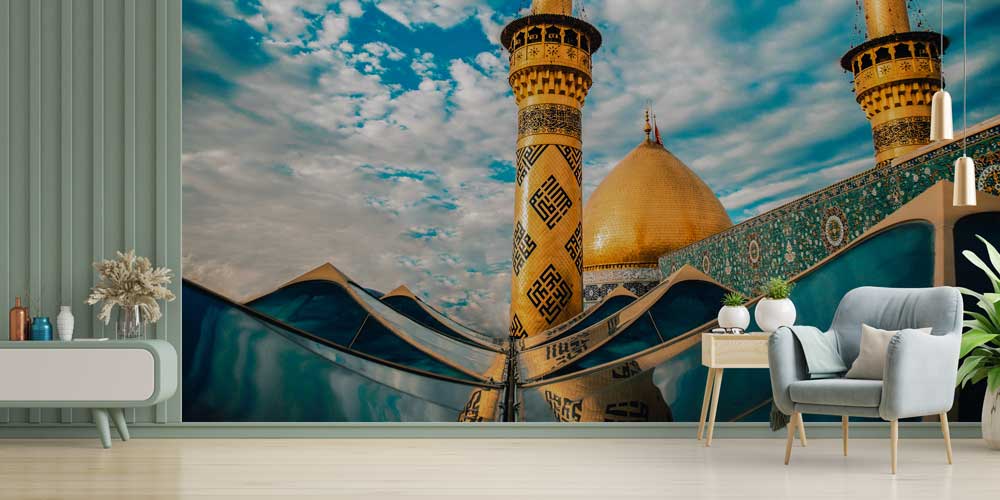 Altın Kubbeli ve Çinili Cami Duvar Kağıdı 10439