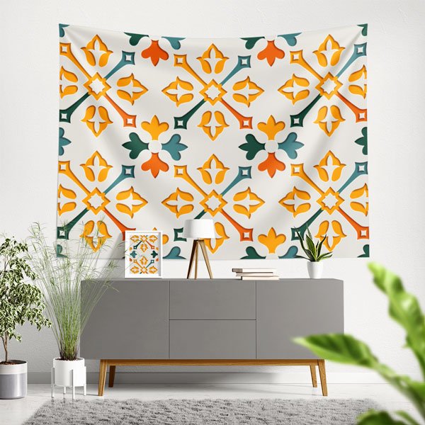 islam-duvar-ortusu-10521-00 Etnik Desenli İslami Duvar Örtüsü 10521