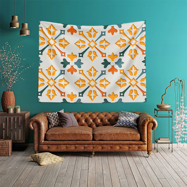 Etnik Desenli İslami Duvar Örtüsü 10521
