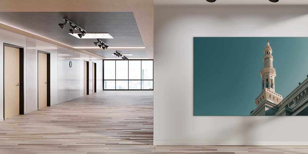 Medine Mescid-i Nebevi Minare Detaylı Büyük Ebat Duvar Dekoru – 11459