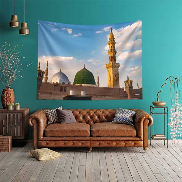 Medine Mescid-i Nebevi Duvar Örtüsü Kumaş Baskı 10628