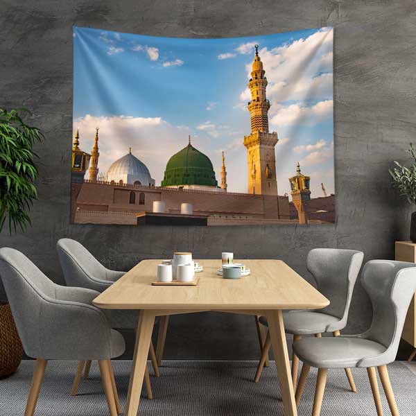 Medine Mescid-i Nebevi Duvar Örtüsü Kumaş Baskı 10628