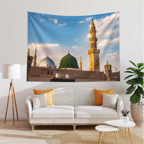 Medine Mescid-i Nebevi Duvar Örtüsü Kumaş Baskı 10628