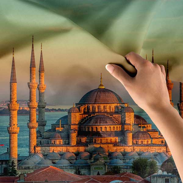 islam-duvar-sanati-10639-05 Selimiye Camii Edirne Duvar Örtüsü Kumaş Baskı 10639