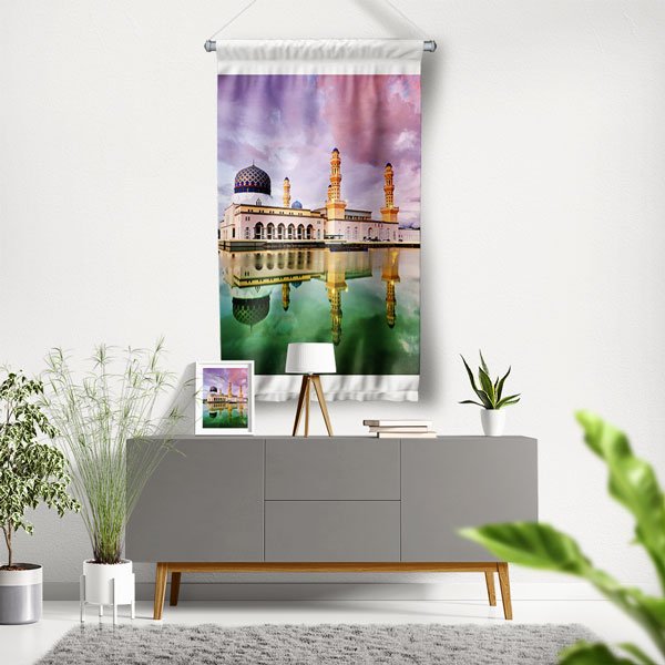 Sultan Ömer Ali Saifuddin Camii Duvar Flaması 10671