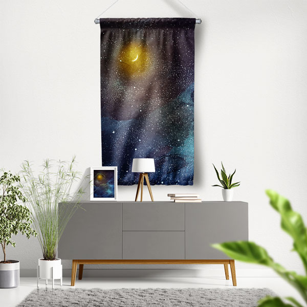 İlham Veren Gökyüzü Tasarımlı Duvar Flaması 10741