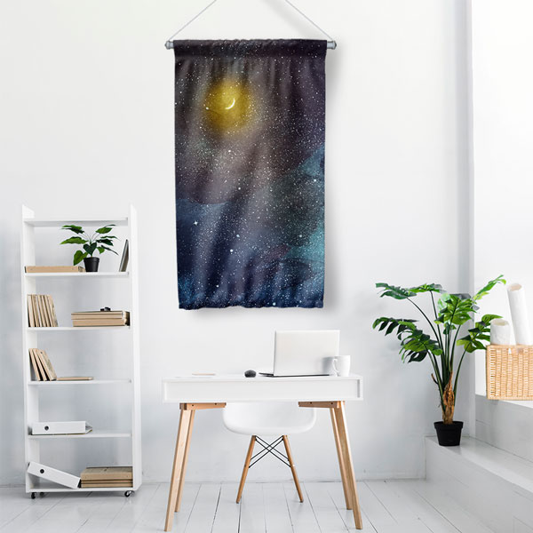 İlham Veren Gökyüzü Tasarımlı Duvar Flaması 10741