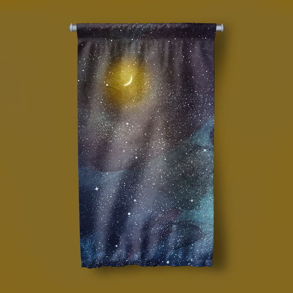 İlham Veren Gökyüzü Tasarımlı Duvar Flaması 10741